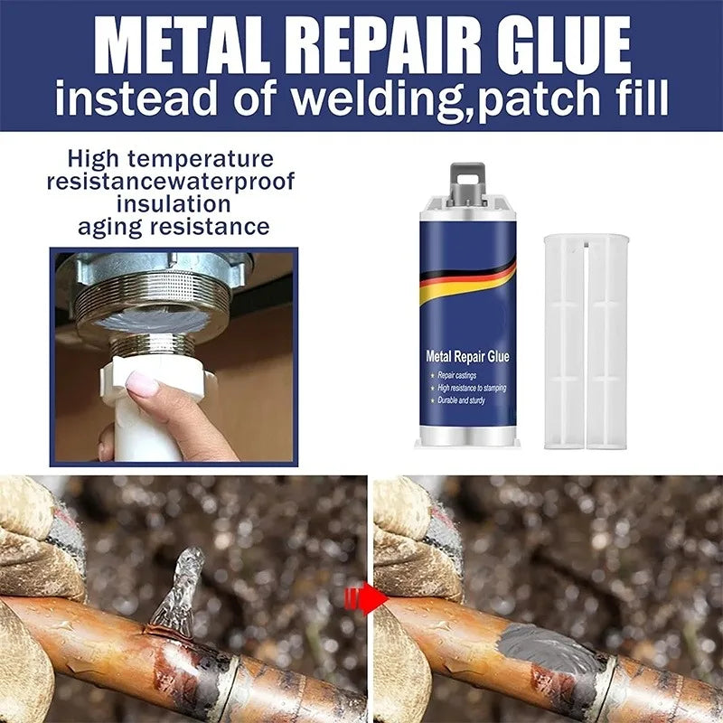Hochleistungskleber für Metalle und Kunststoffe.
