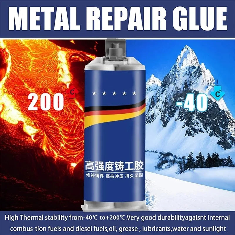 Hochleistungskleber für Metalle und Kunststoffe.